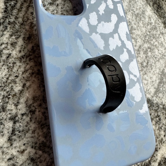 Periwinkle Leopard iPhone 12/12 Pro Case - Picture 3 of 4